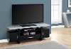60 Inch Black and Cement Gray Top TV Stand