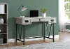 Gray Reclaimed Wood 48 Inch Wood Computer Desk