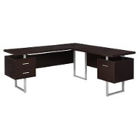 Cappuccino 60 Inch L-Shaped Computer Desk -3