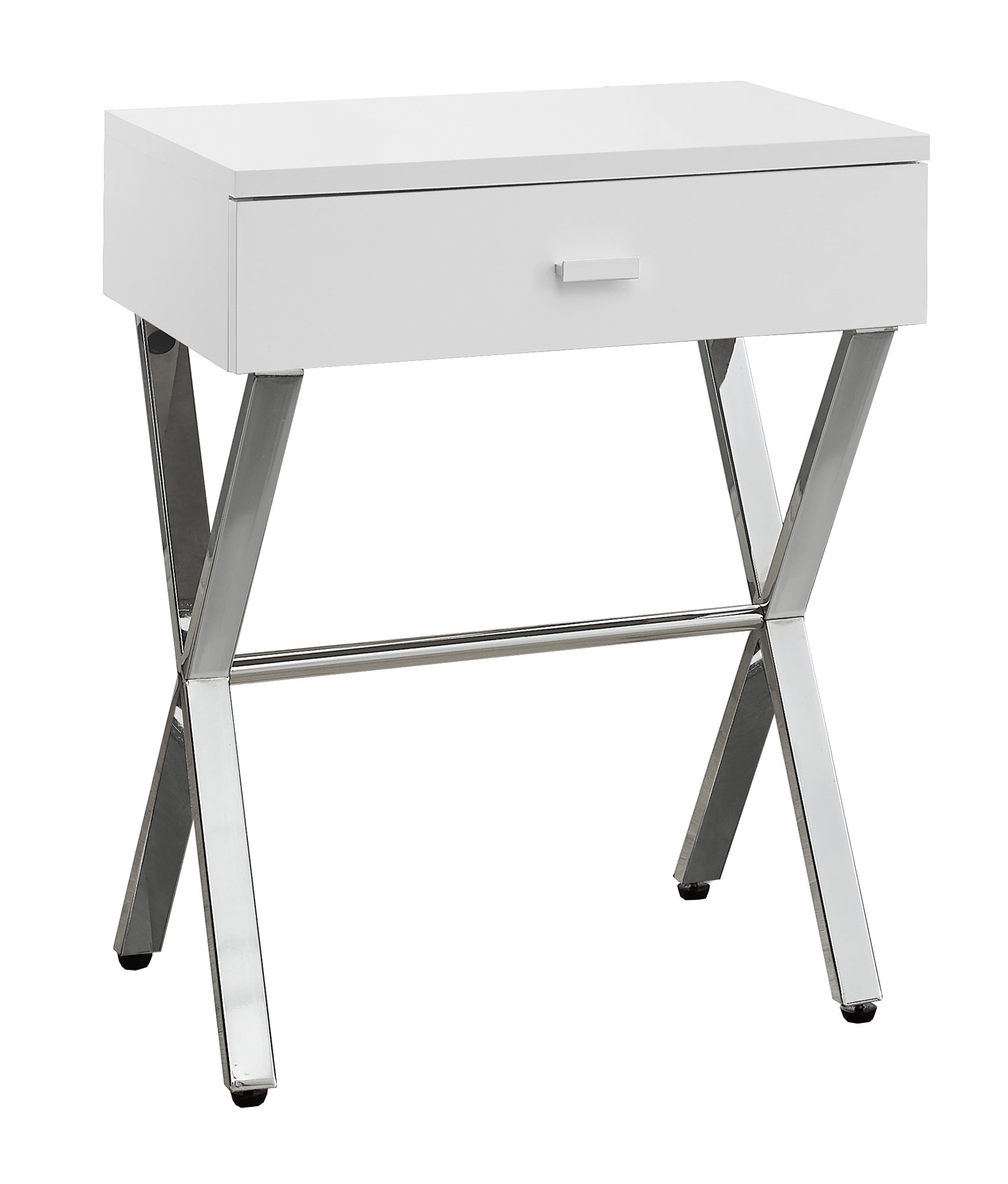 White 24 Inch End Table-3