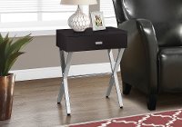 Cappuccino Cement 24 Inch End Table
