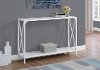 White 48 Inch Contemporary Console Table