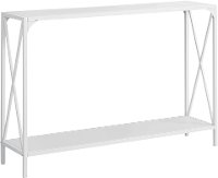 White 48 Inch Contemporary Console Table -3