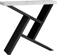Black and Cement Gray 36 Inch Accent Table -3