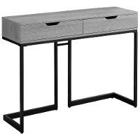 Gray and Black Metal 42 Inch Modern Sofa Table -3