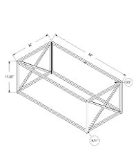 Chrome Metal Coffee Table-2