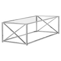 Chrome Metal Coffee Table-3