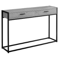 Gray and Black Metal 48 Inch Console Table -2