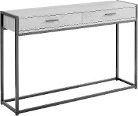 Gray and Black Metal 48 Inch Console Table -3