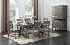Reclaimed Pine 5 Piece Dining Set with Ladderback Chairs - Dakota