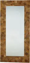 Multi Color Rectangular Antique Floor Mirror