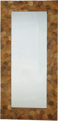Multi Color Rectangular Antique Floor Mirror