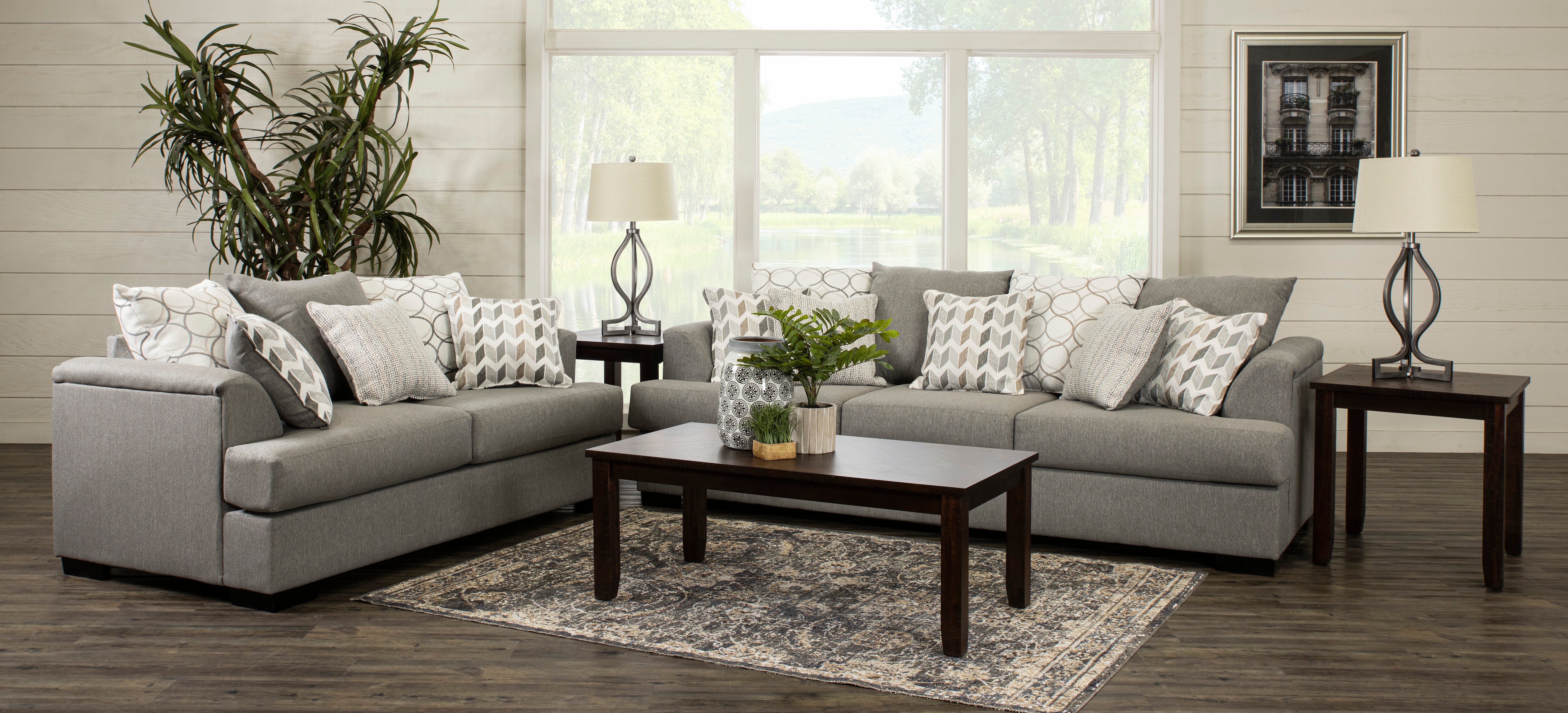 Passport Stone Gray Sofa-2