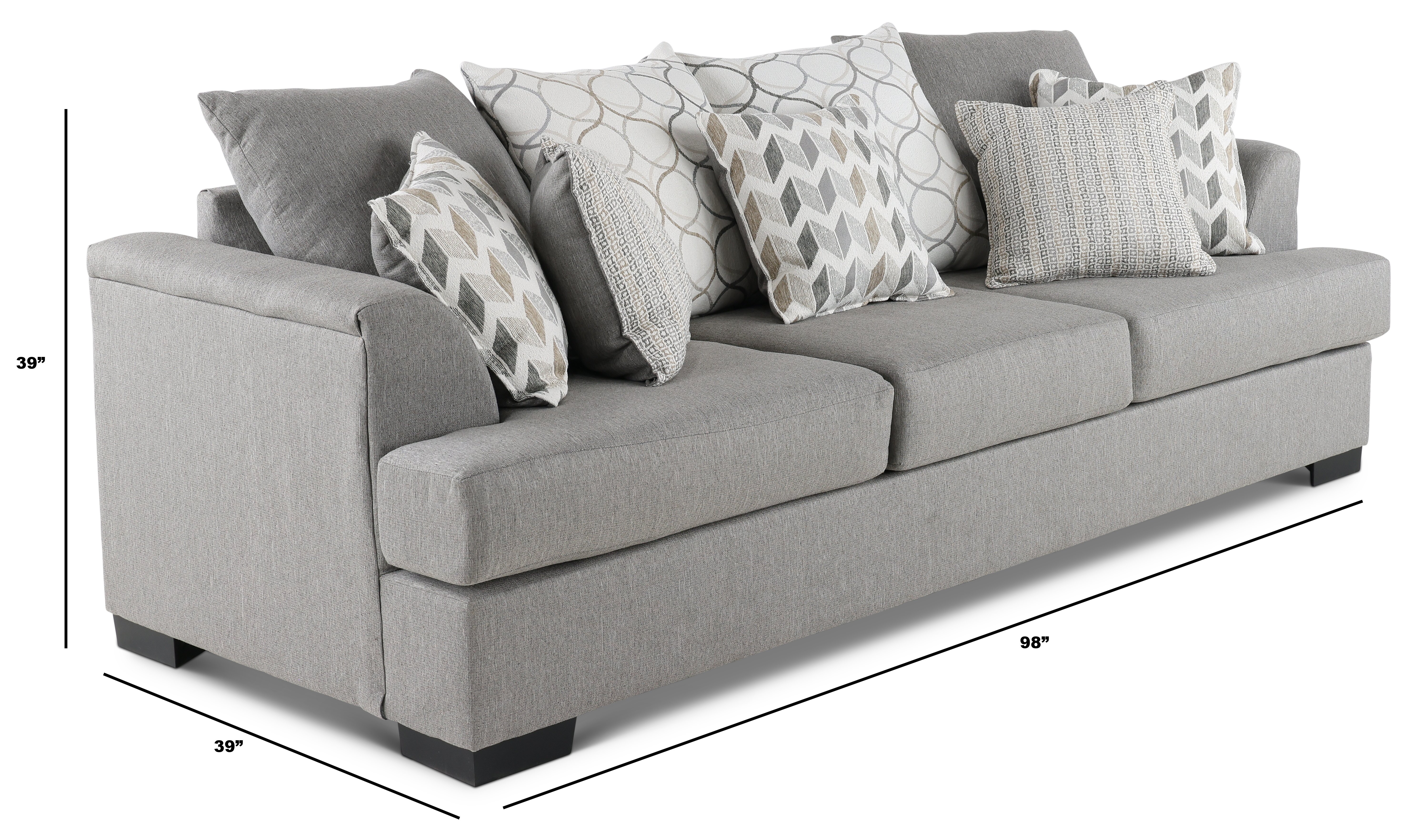 Passport Stone Gray Sofa-4