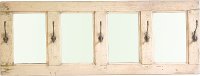 Mirrored Wall Hanging Rack with Hooks