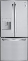 LFDS22520S LG 21.8 cu ft French Door Refrigerator - 30 W Stainless Steel
