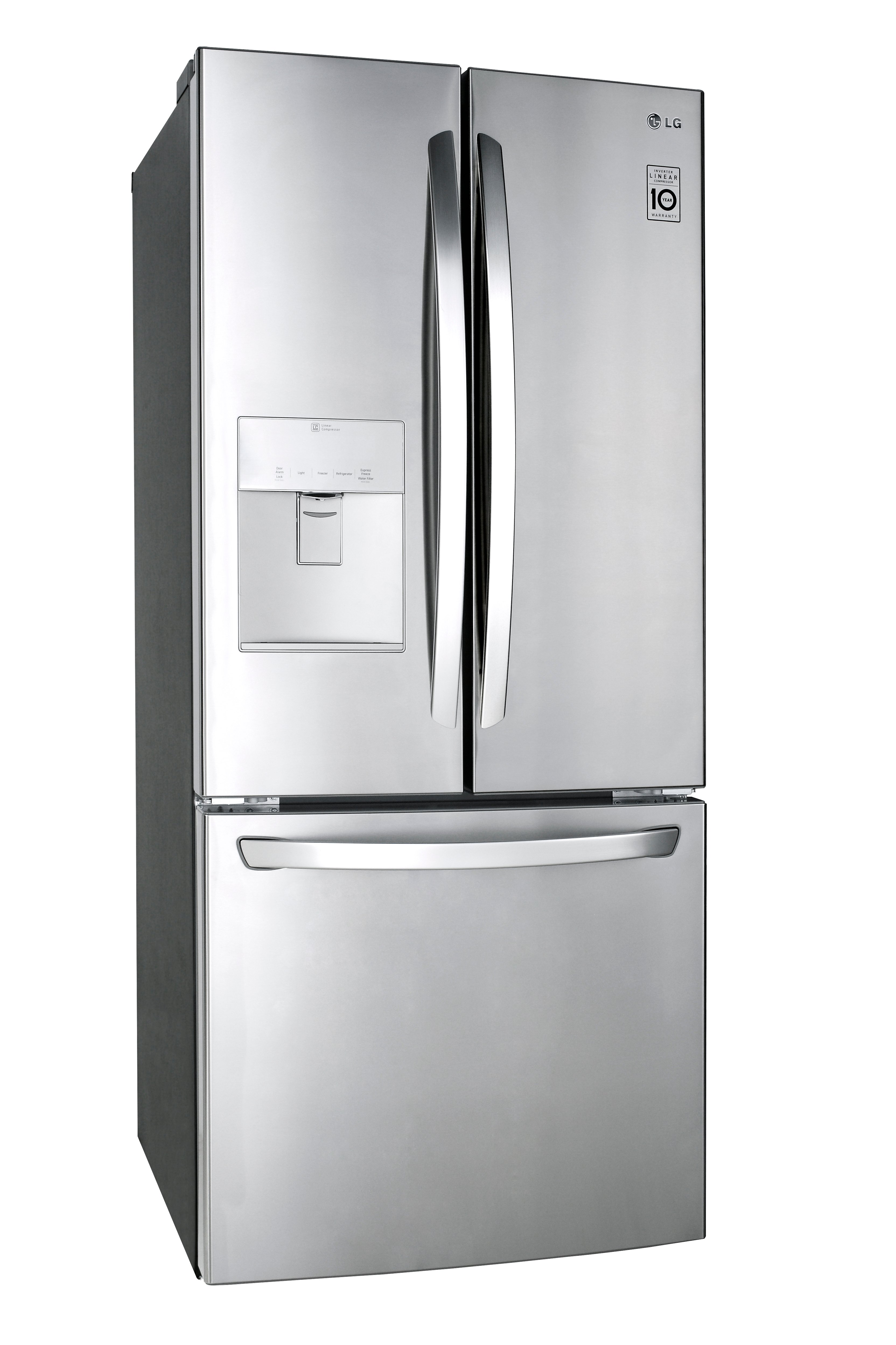 LFDS22520S LG 21.8 cu ft French Door Refrigerator - 30 W Stainless Steel-4