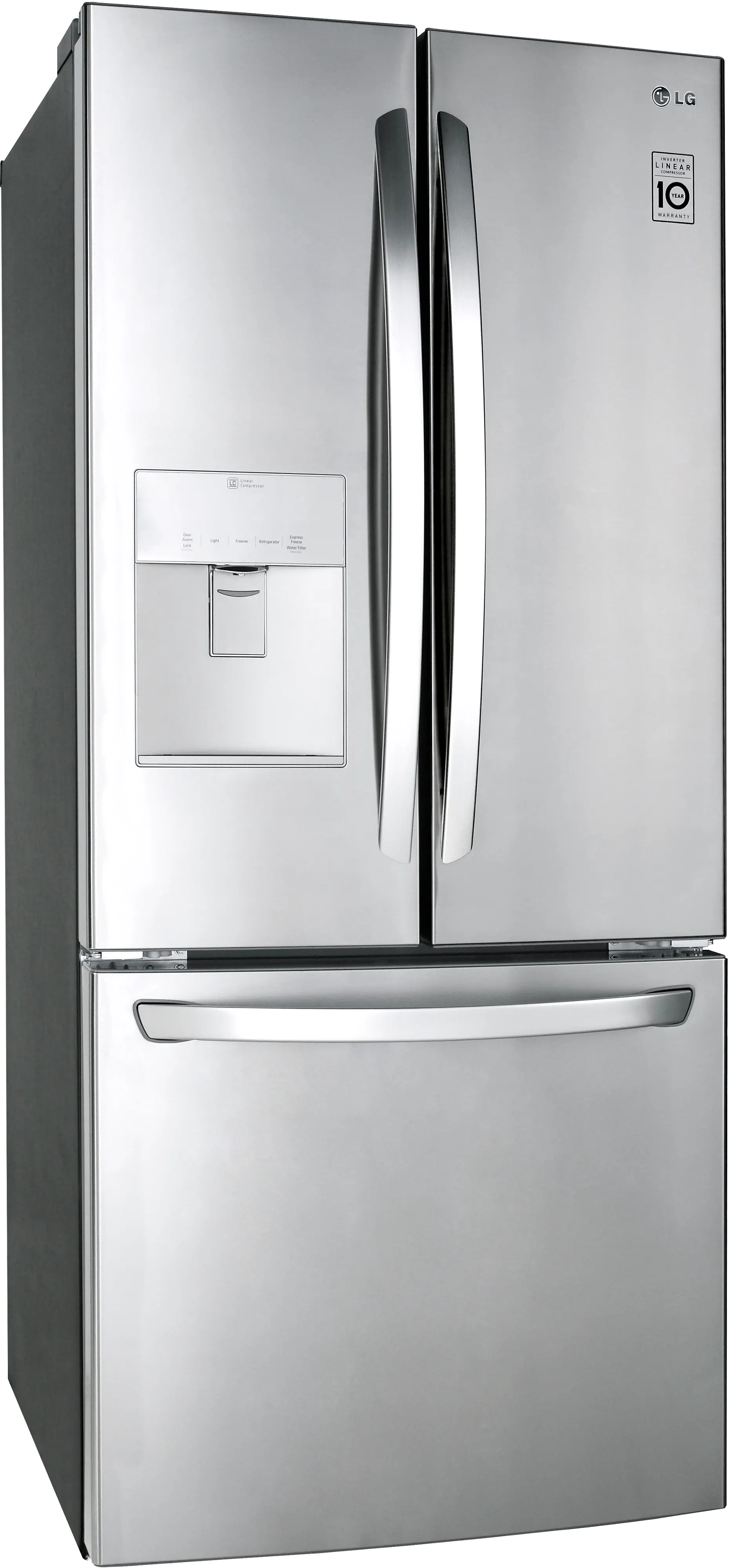 LFDS22520S LG 21.8 cu ft French Door Refrigerator - 30 W Stainless Steel-4