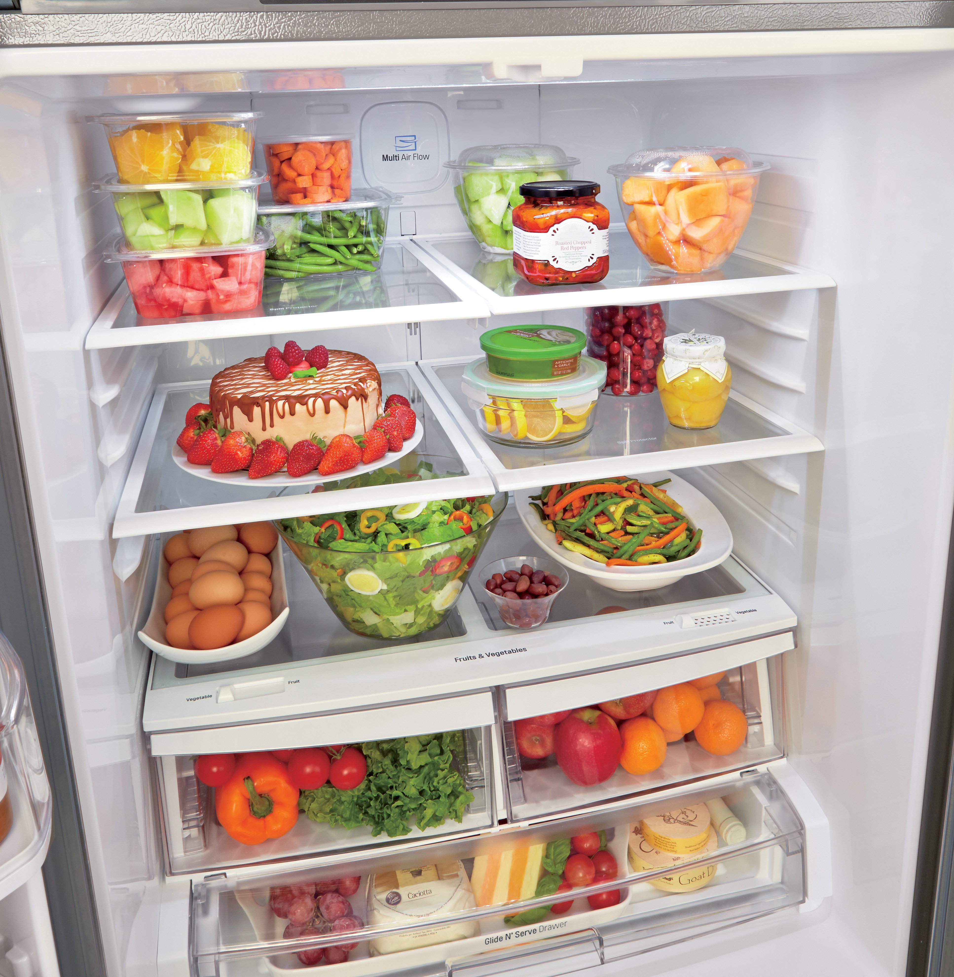LFDS22520S LG 21.8 cu ft French Door Refrigerator - 30 W Stainless Steel-6