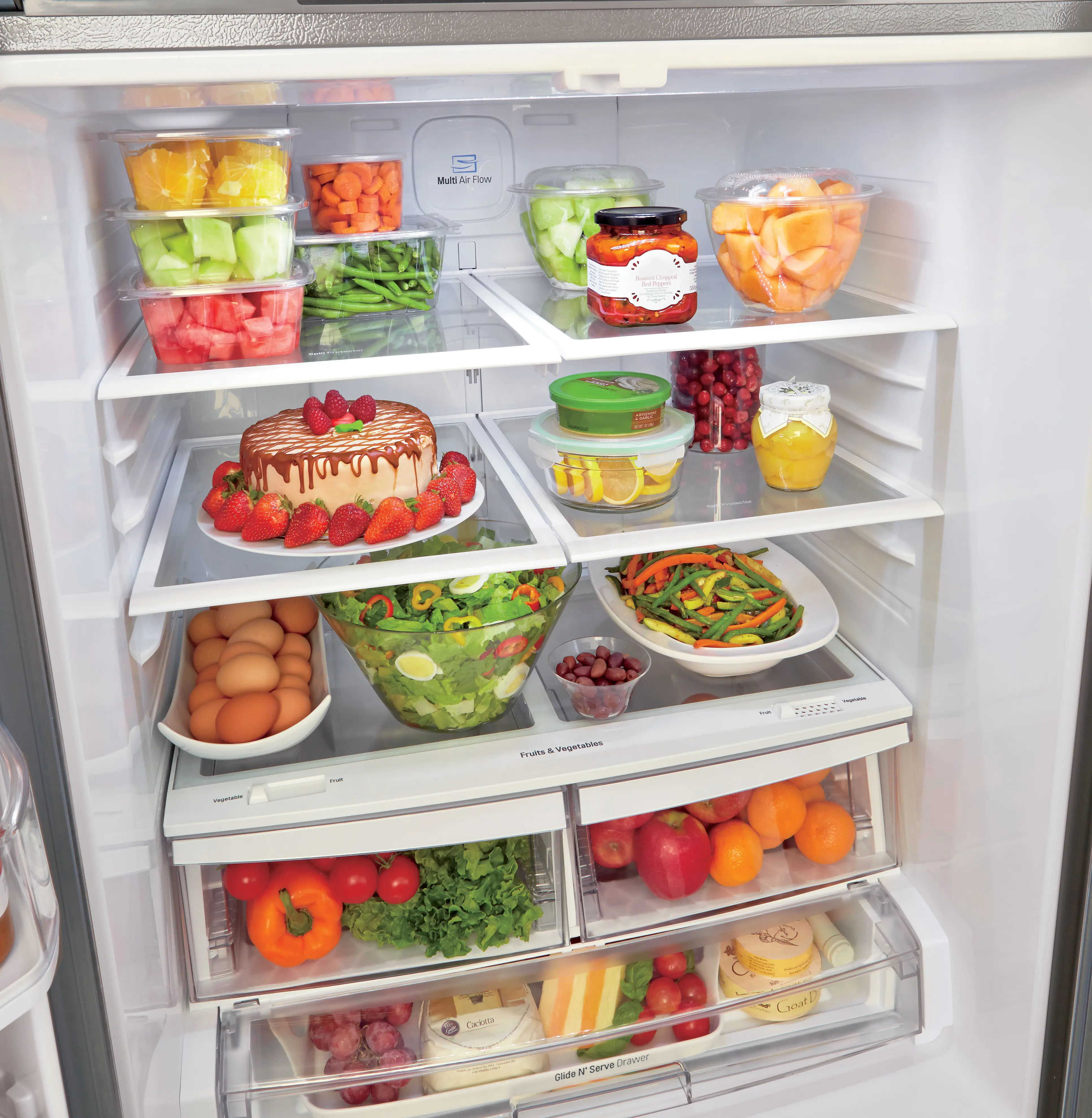 LFDS22520S LG 21.8 cu ft French Door Refrigerator - 30 W Stainless Steel-6