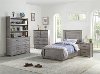 Clearance Gray 4 Piece Twin Bedroom Set with Dresser Hutch - Edgewood