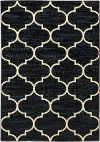 Evandale 5 x 7 Cream and Navy Blue Rug