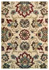 5 x 7 Medium Floral Red, Blue, and Green Area Rug - Laurel