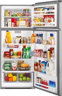 WRT518SZFM Whirlpool 28 Inch Top Freezer Refrigerator - 18 cu. ft., Stainless Steel-2