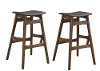 Mid Century Brown and Gray 30 Inch Bar Stool (Set of 2) - Anson