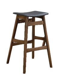 Mid Century Brown and Gray 30 Inch Bar Stool (Set of 2) - Anson-2
