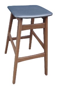 Mid Century Brown and Gray 30 Inch Bar Stool (Set of 2) - Anson-3