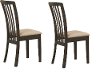 Casual Dark Brown Dining Room Chair (Set of 2) - Aniello
