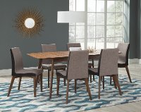 Contemporary Gray and Walnut Dining Room Chair (Set of 2) - Baylor-2