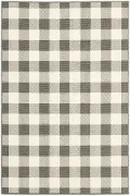 8 x 11 Large Gray and Ivory Indoor-Outdoor Rug - Marina