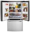 GFE26JSMSS GE 25.6 cu. ft French Door Refrigerator - 36 Inch Stainless Steel-2