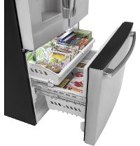 GFE26JSMSS GE 25.6 cu. ft French Door Refrigerator - 36 Inch Stainless Steel-4