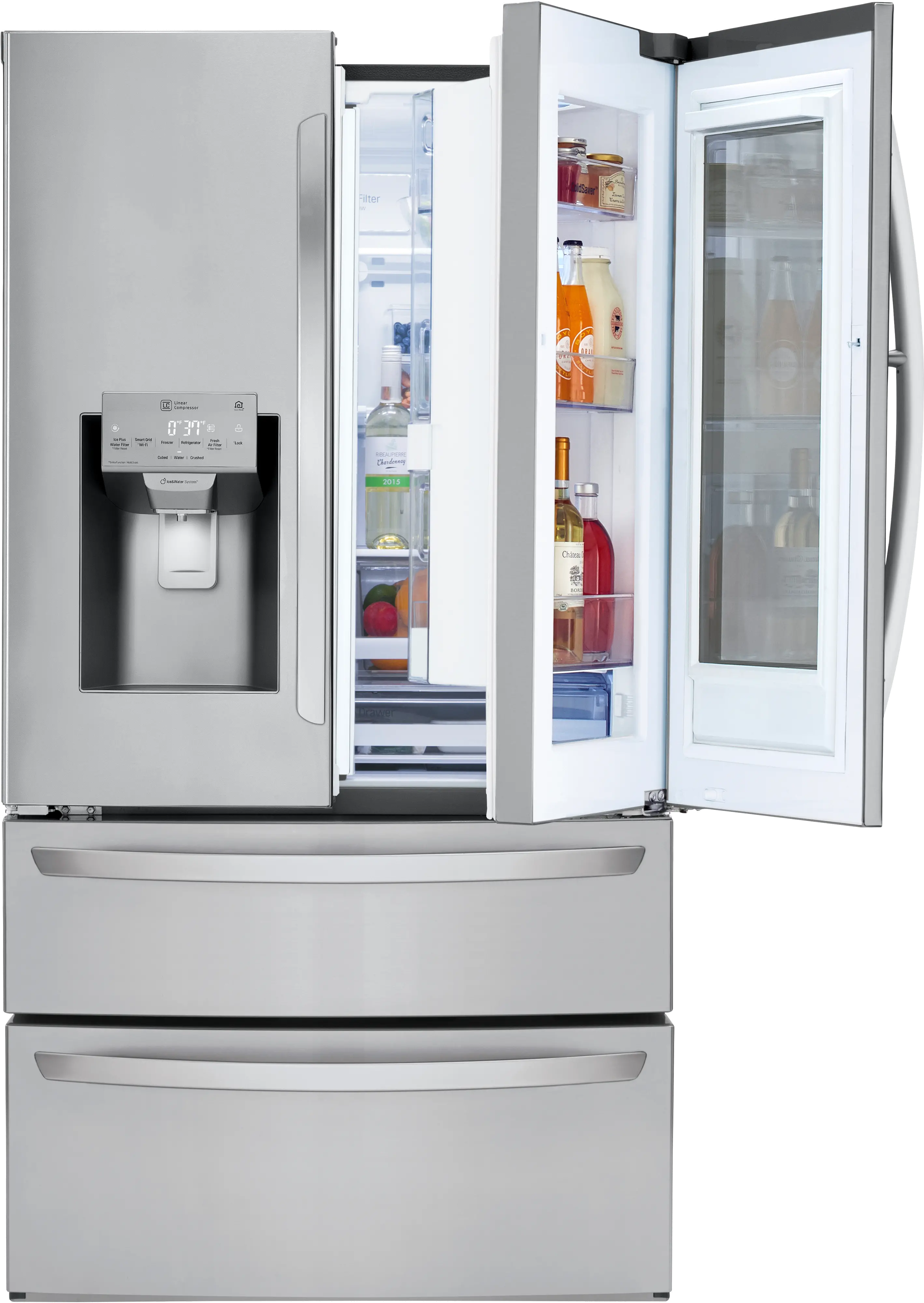 LMXS28596S LG 27.6 cu ft French Door Refrigerator - Stainless Steel-4