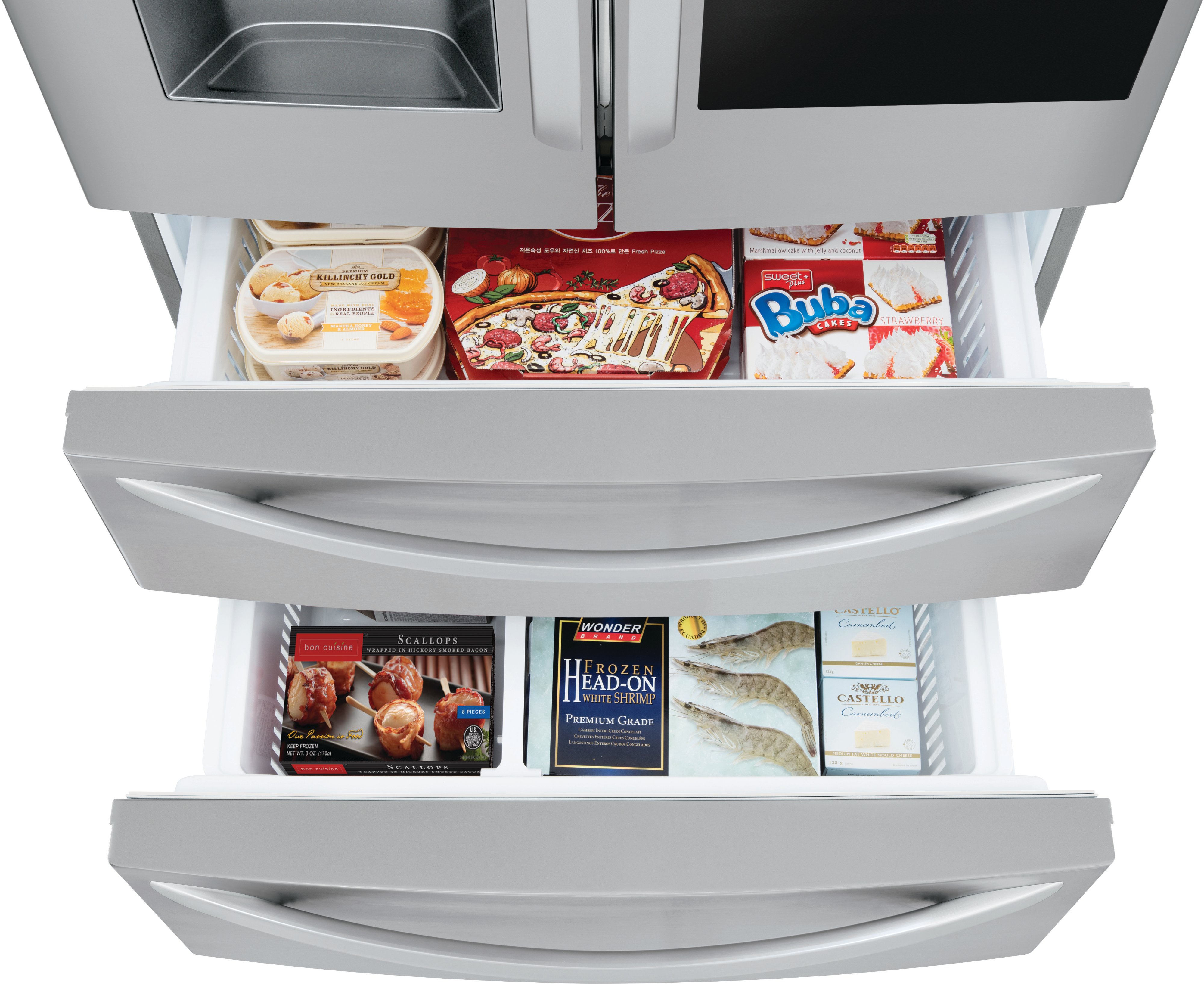 LMXS28596S LG 27.6 cu ft French Door Smart Refrigerator - 36 W Fingerprint Resistant Stainless Steel-6