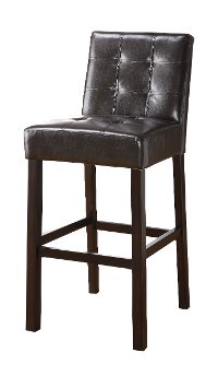 Contemporary Brown 30 Inch Upholstered Bar Stool (Set of 2) - Armani-2