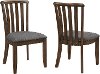 Transitional Gray Upholstered Dining Chair (Set of 2) - Bennie