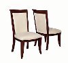 Traditional Cognac Brown Upholstered Dining Chair (Set of 2) - Baker