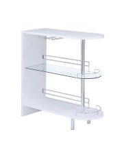 White Contemporary Bar Unit - Andrea Collection