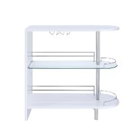 White Contemporary Bar Unit - Andrea Collection-2