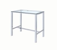 Chrome Contemporary Bar Table - Augustas Collection