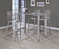 Chrome Contemporary Bar Table - Augustas Collection-5