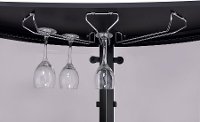 Black and Chrome Contemporary Bar Unit - Angelo Collection-3