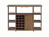 Walnut Transitional Bar Unit - Ambros Collection-3