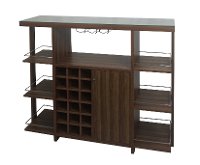 Walnut Transitional Bar Unit - Ambros Collection-5