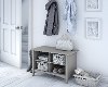 Cape Cod Gray Shoe Storage Bench - Salinas
