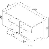 Cape Cod Gray Shoe Storage Bench - Salinas-6